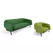 Flow kanapé és fotel zöld