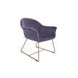 Form lila fotel oldalnézet