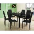 Arena fekete asztal 6 Silouette székkel