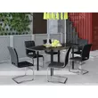 Star asztal 6 fekete színű Shape székkel