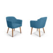 Sofia kék kárpitos szék