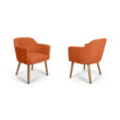 Sofia narancssárga kárpitos szék