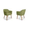 Sofia zöld kárpitos szék