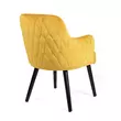 TOLEDO steppelt szék sárga színben