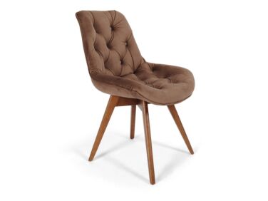 Vida chester szék, barna színben, különleges, Ambiente szövettel