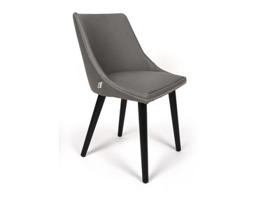 Alberta szék deorrvarrással, szürke színben, különleges, Ambiente szövettel
