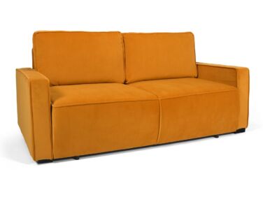 Alltea ágyazható, ágyneműtartós kanapé sárga színben, különleges, Ambiente szövettel