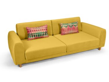 Amsterdam 2 személyes kanapé mustár színben