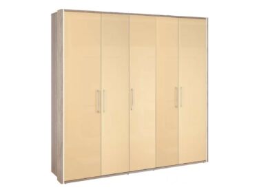 BOX 5 ajtós szekrény matt krém frontokkal, L220