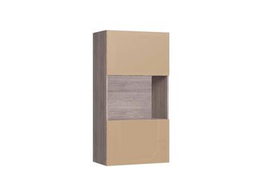 Box 2 ajtós felsőszekrény matt cappuccino fronttal, L60/H120