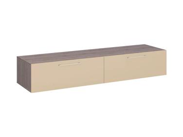 Box 1 ajtós, 1 fiókos kombi komód matt cappuccino fronttal, L200