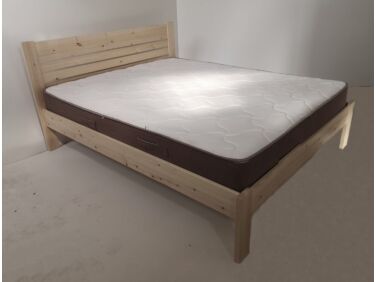 Fenyő ágy ágyráccsal, 90x200, LZE-105 