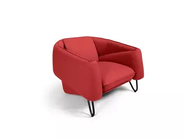 Flow fotel piros színben, Classic szövettel