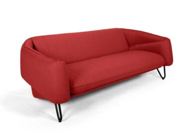 Flow kétszemélyes kanapé piros