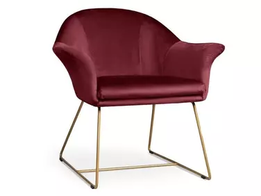 Form fotel bordó színben, különleges, Ambiente szövettel