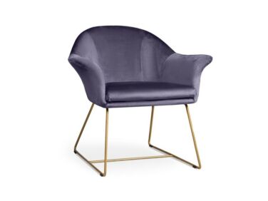 Form fotel lila színben, különleges, Ambiente szövettel