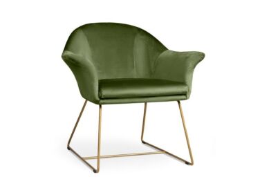 Form fotel világoszöld színben, különleges, Ambiente szövettel