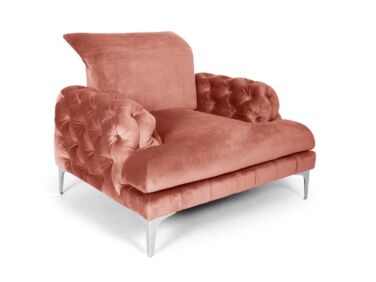 Galla chester fotel lazac színben különleges, Ambiente szövettel