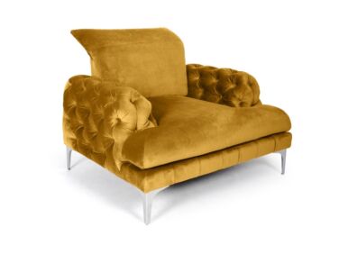 Galla chester fotel lazac  színben különleges, Ambiente szövettel