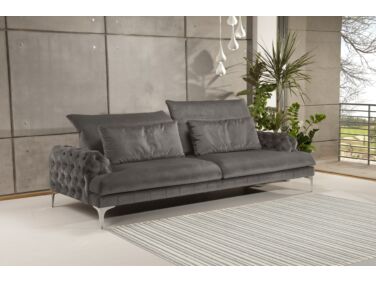 Galla chester kanapé szürke színben különleges, Ambiente szövettel
