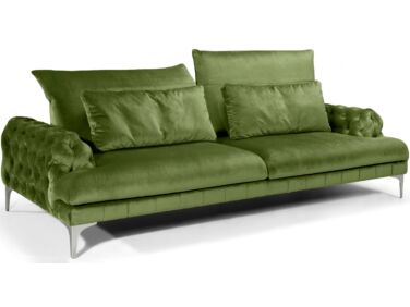 Galla chester kanapé zöld színben különleges, Ambiente szövettel