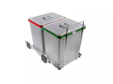 Beépíthető, szelektív hulladékgyűjtő (2*18L) a KARISMA/CITY konyha alsó szekrényeihez
