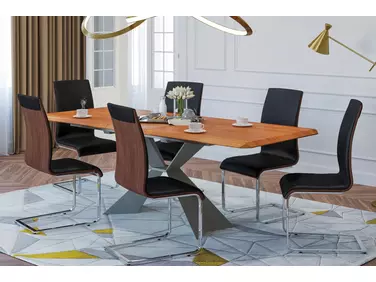 ARAGON nyitható asztal + 6 db SONICS szék összeállítás