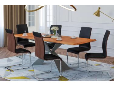 ARAGON nyitható asztal + 6 db SONICS szék összeállítás