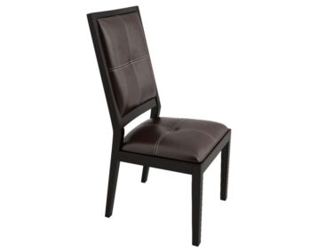 California Classic sötétbarna textilbőr szék 