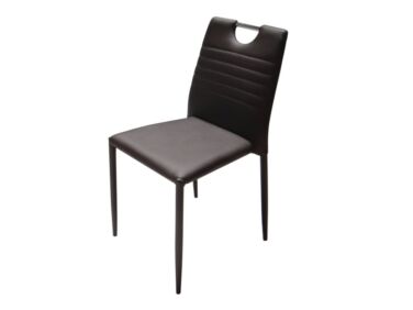 COLIBRI műbőr szék fekete színben