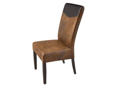LEGANO barna hasított bőr hatású szék (2 darabos csomagban rendelhető).