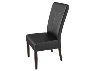LEGANO fekete műbőr szék (2 darabos csomagban rendelhető)