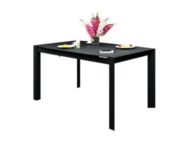 NEW YORK 10 személyes nyitható nagy asztal fekete színben
