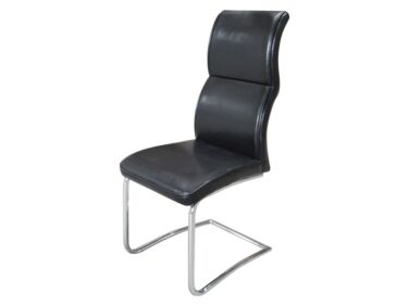 Ulysse fekete textilbőr szék (2 darabos csomagban rendelhető)