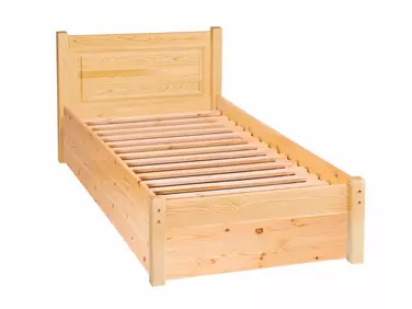 Ágyneműtartós, filungos fenyő ágy, 90x200, MS-34