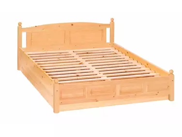 Ágyneműtartós, rusztikus fenyő ágy, 180x200, MS-48