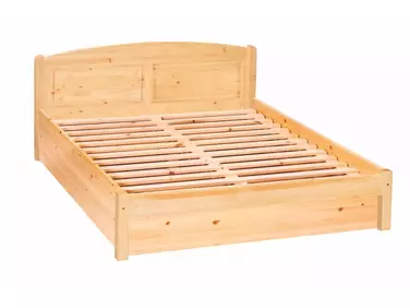 Ágyneműtartós, íves, filungos fenyő ágy,  140x200, MS-52