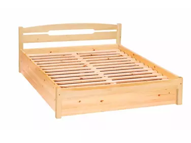 Ágyneműtartós fenyő ágy, 160x200, MS-74