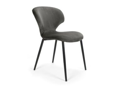 Nord szék fém lábbal, sötétszürke színben, különleges, Ambiente szövettel