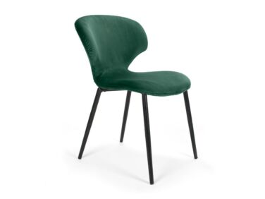 Nord szék fém lábbal zöld színben, különleges, Ambiente szövettel