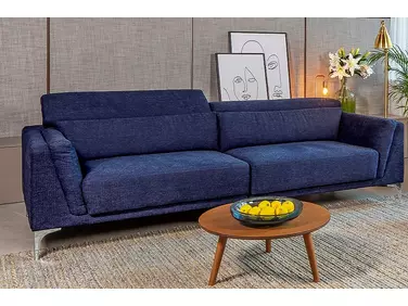 Oxford kétszemélyes kanapé, fém lábakkal, minőségi Elegance szövettel