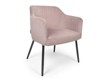 Sofia steppelt szék fém lábbal, lila színben, különleges, Ambiente szövettel