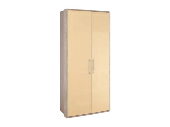 BOX 2 ajtós szekrény matt krém frontokkal, L90