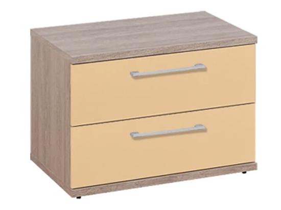 BOX fiókos éjjeliszekrény, matt cappuccino, L60/H44