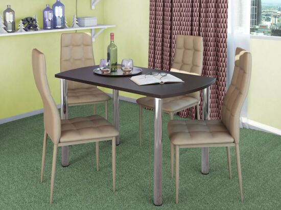 COLIBRI asztal + 4 cappuccino STAR szék összeállítás