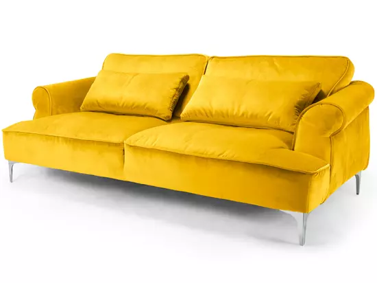 Manhattan kanapé sárga színben, különleges, Ambiente szövettel