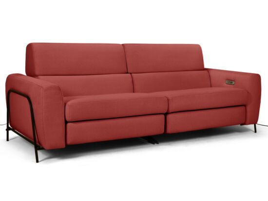 Mossa 2 személyes elektromos relax kanapé piros