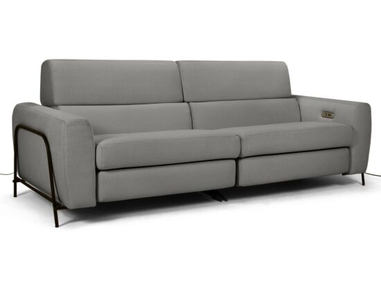 Mossa 2 személyes elektromos relax kanapé szürke