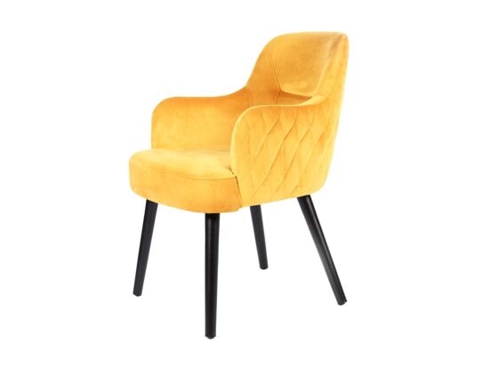 Toledo steppelt szék sárga színben, különleges, Ambiente szövettel